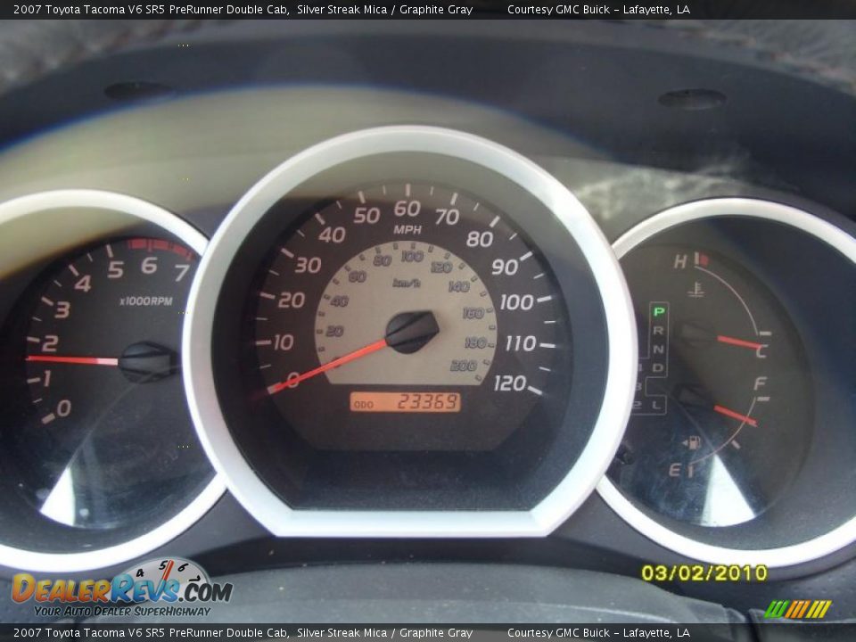 2007 Toyota Tacoma V6 SR5 PreRunner Double Cab Silver Streak Mica / Graphite Gray Photo #13