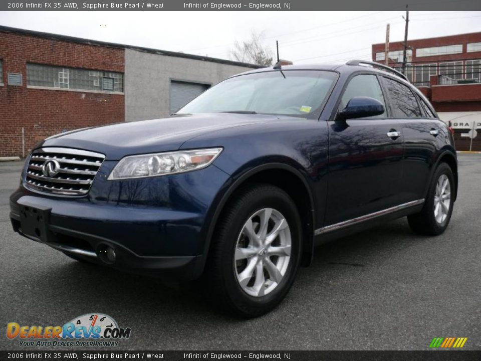 2006 Infiniti FX 35 AWD Sapphire Blue Pearl / Wheat Photo #1