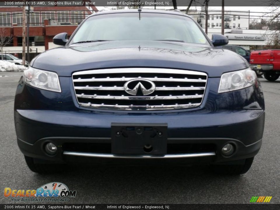 2006 Infiniti FX 35 AWD Sapphire Blue Pearl / Wheat Photo #2