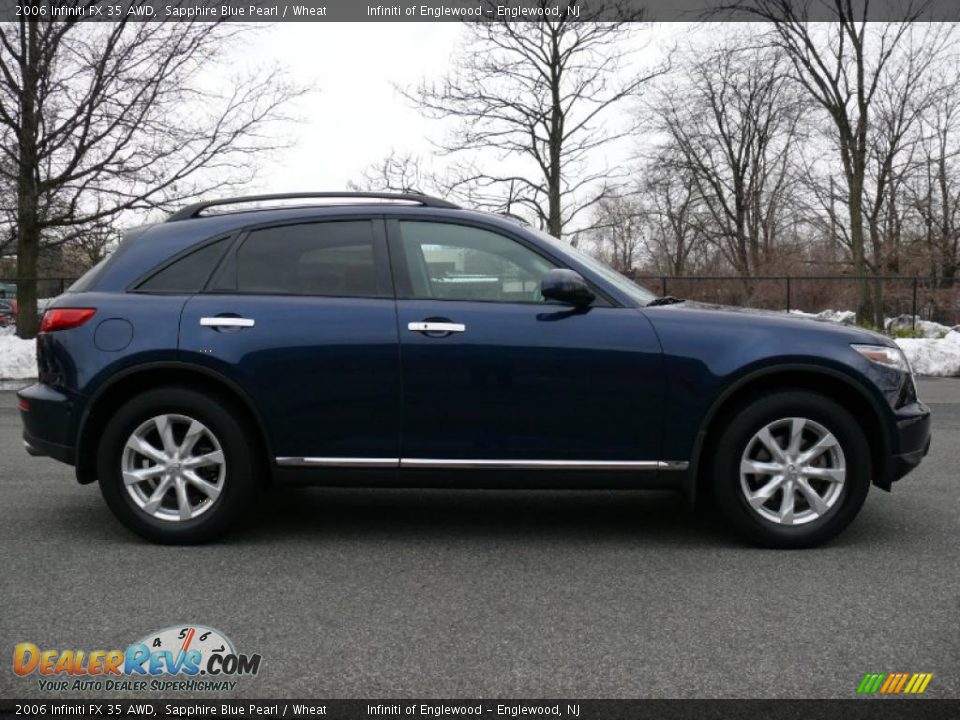 2006 Infiniti FX 35 AWD Sapphire Blue Pearl / Wheat Photo #4