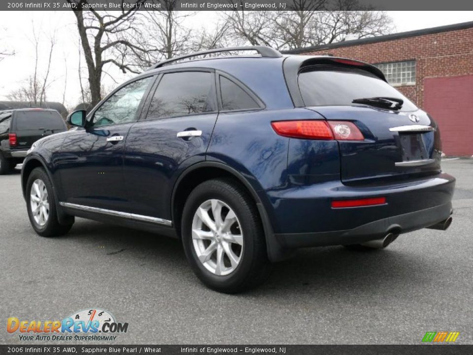 2006 Infiniti FX 35 AWD Sapphire Blue Pearl / Wheat Photo #7