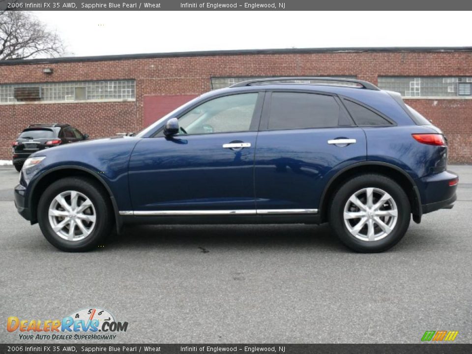 2006 Infiniti FX 35 AWD Sapphire Blue Pearl / Wheat Photo #8
