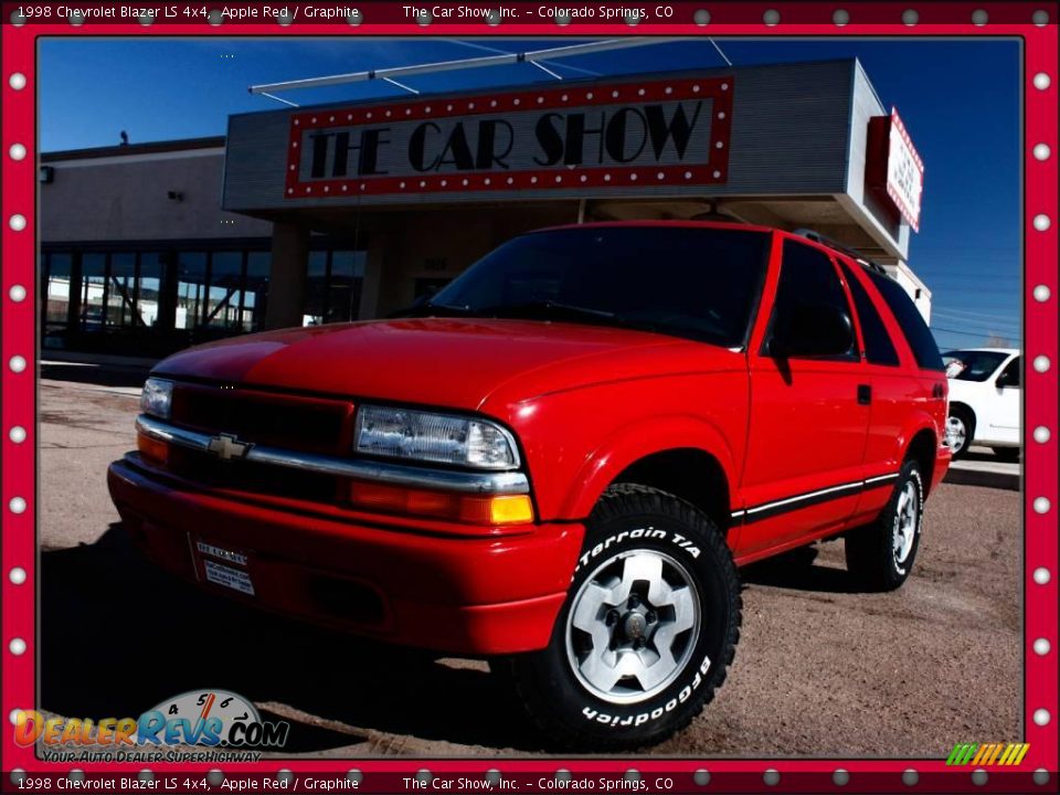1998 Chevrolet Blazer LS 4x4 Apple Red / Graphite Photo #1