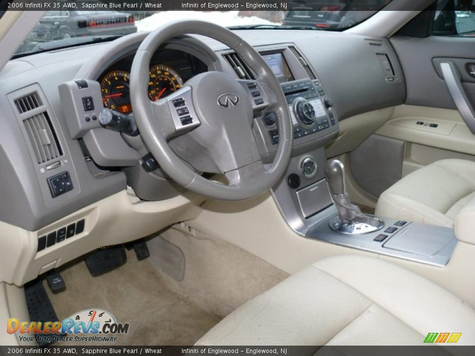 2006 Infiniti FX 35 AWD Sapphire Blue Pearl / Wheat Photo #10