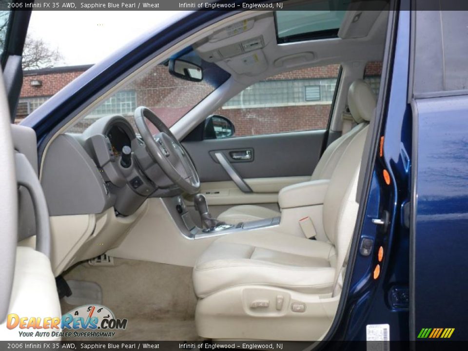 2006 Infiniti FX 35 AWD Sapphire Blue Pearl / Wheat Photo #12