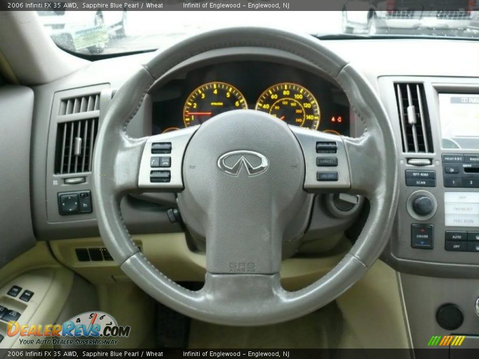 2006 Infiniti FX 35 AWD Sapphire Blue Pearl / Wheat Photo #14