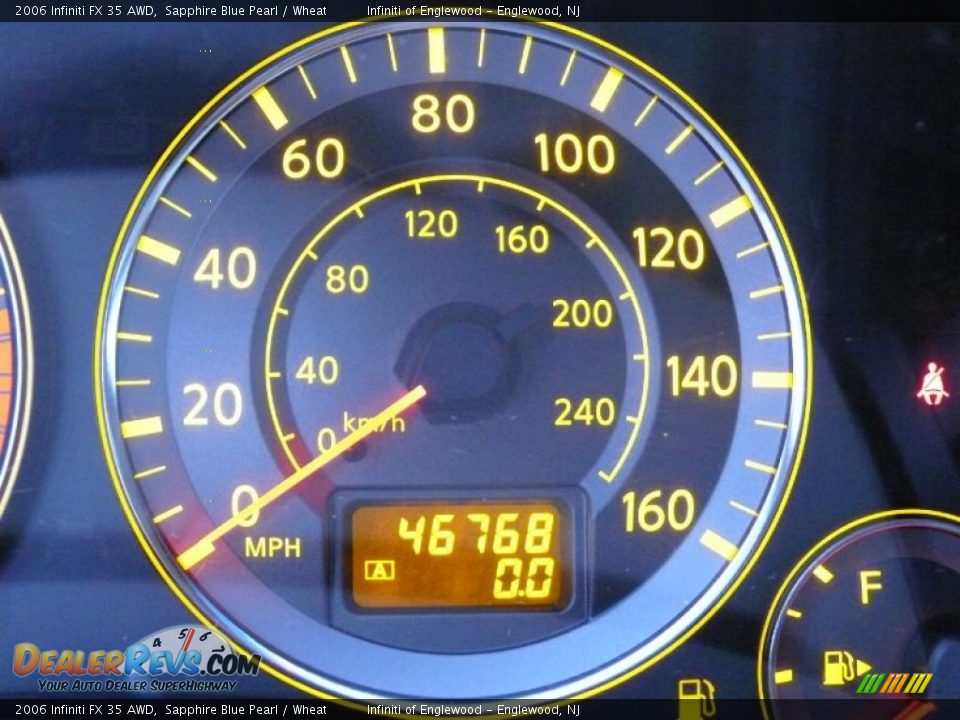 2006 Infiniti FX 35 AWD Sapphire Blue Pearl / Wheat Photo #17