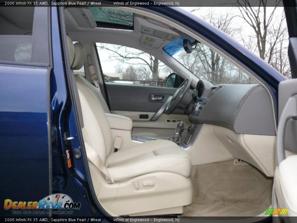 2006 Infiniti FX 35 AWD Sapphire Blue Pearl / Wheat Photo #28