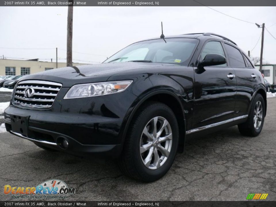 2007 Infiniti FX 35 AWD Black Obsidian / Wheat Photo #1