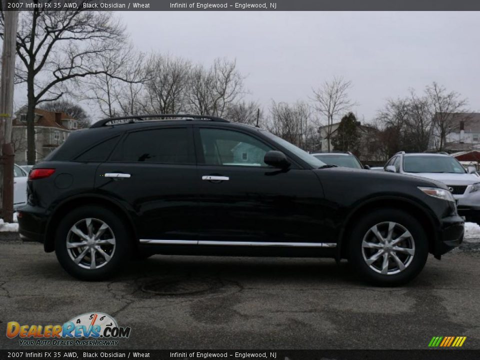 2007 Infiniti FX 35 AWD Black Obsidian / Wheat Photo #4