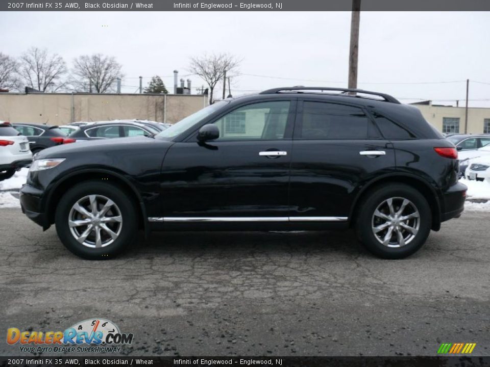 2007 Infiniti FX 35 AWD Black Obsidian / Wheat Photo #8