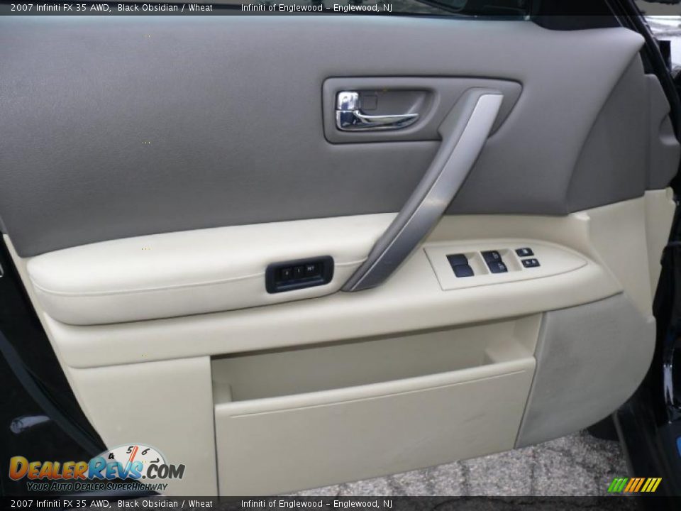 2007 Infiniti FX 35 AWD Black Obsidian / Wheat Photo #9