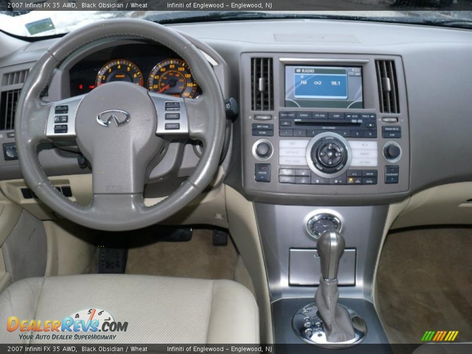 2007 Infiniti FX 35 AWD Black Obsidian / Wheat Photo #13