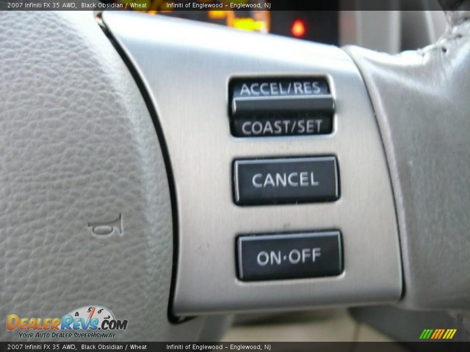 2007 Infiniti FX 35 AWD Black Obsidian / Wheat Photo #16