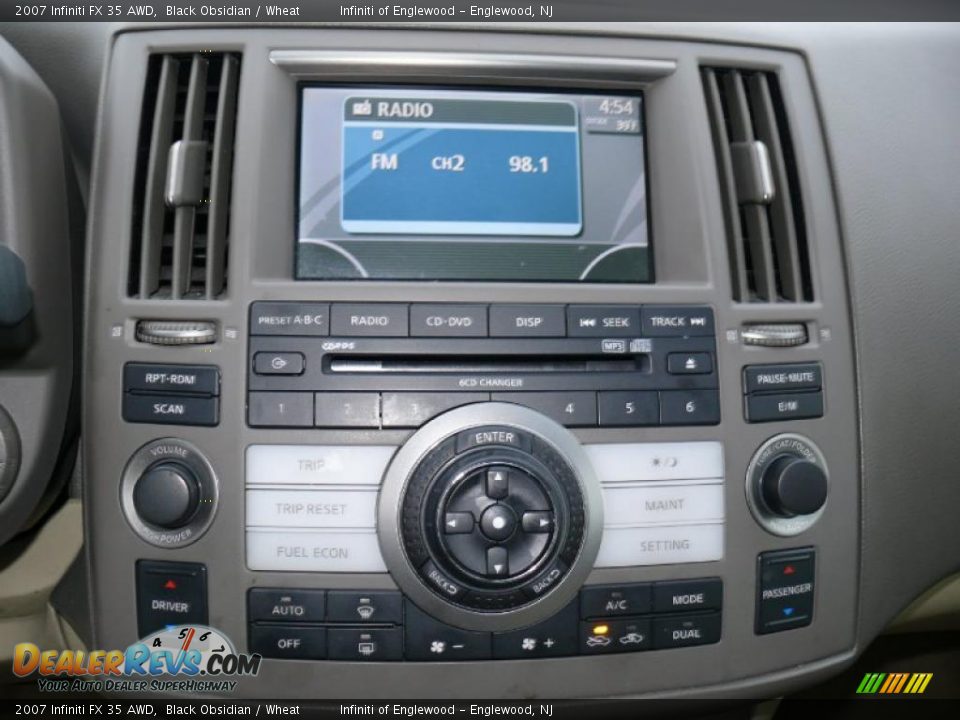 2007 Infiniti FX 35 AWD Black Obsidian / Wheat Photo #18
