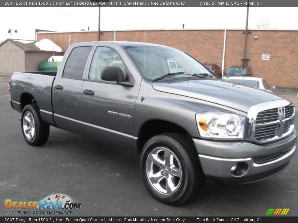 2007 Dodge Ram 1500 Big Horn Edition Quad Cab 4x4 Mineral Gray Metallic / Medium Slate Gray Photo #1