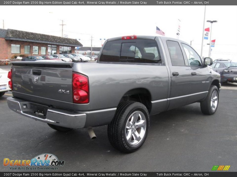 2007 Dodge Ram 1500 Big Horn Edition Quad Cab 4x4 Mineral Gray Metallic / Medium Slate Gray Photo #3