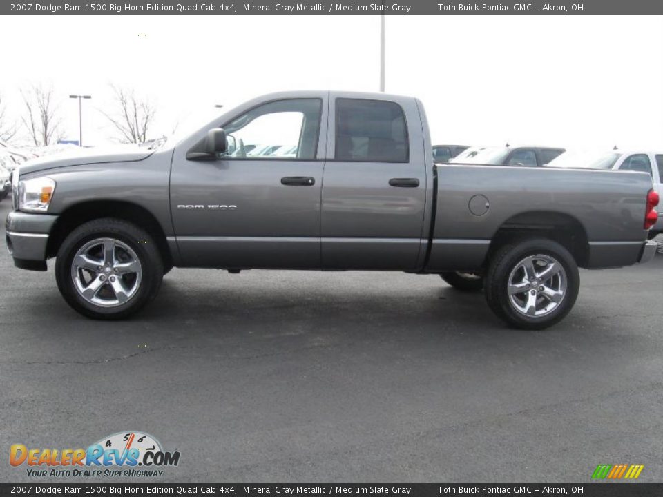 2007 Dodge Ram 1500 Big Horn Edition Quad Cab 4x4 Mineral Gray Metallic / Medium Slate Gray Photo #5