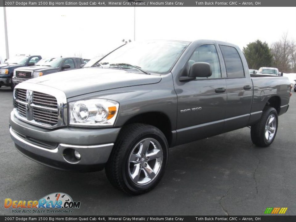 2007 Dodge Ram 1500 Big Horn Edition Quad Cab 4x4 Mineral Gray Metallic / Medium Slate Gray Photo #6