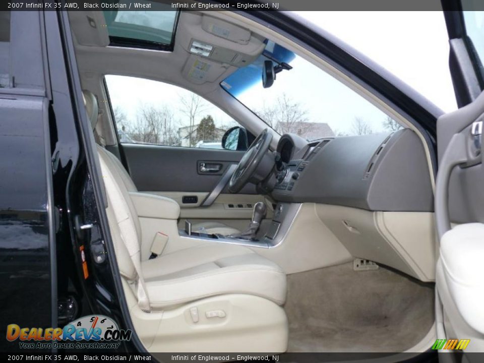 2007 Infiniti FX 35 AWD Black Obsidian / Wheat Photo #28