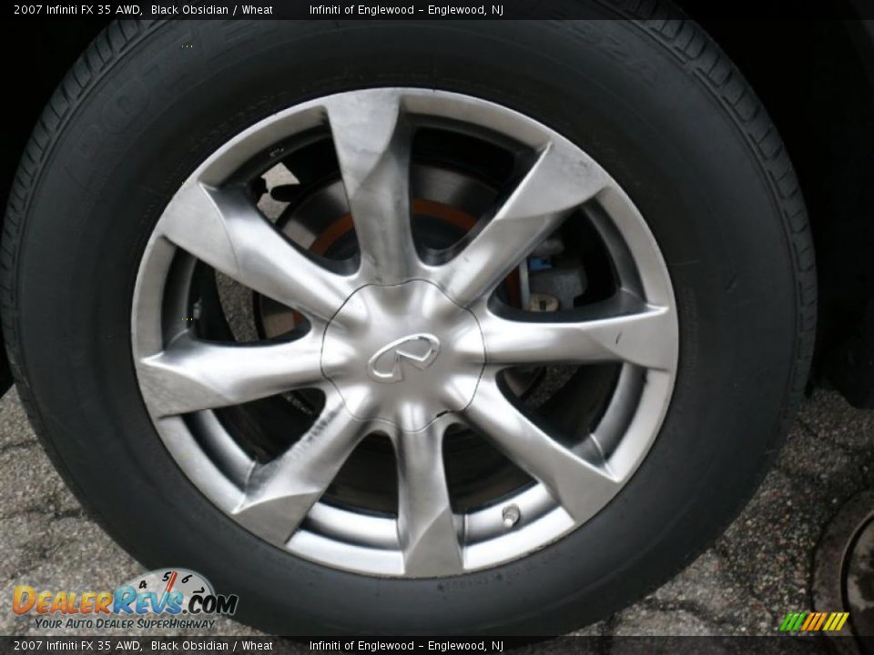 2007 Infiniti FX 35 AWD Black Obsidian / Wheat Photo #29