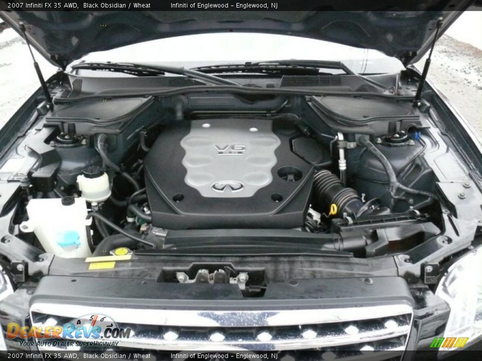 2007 Infiniti FX 35 AWD Black Obsidian / Wheat Photo #31