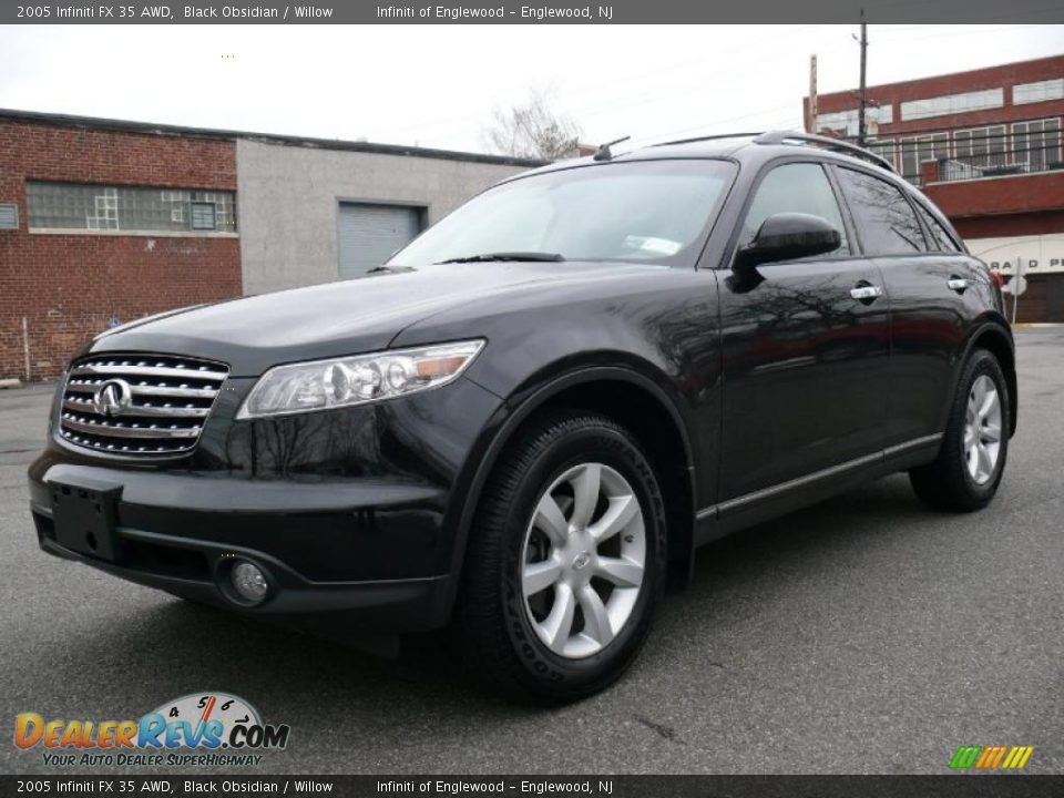 2005 Infiniti FX 35 AWD Black Obsidian / Willow Photo #1