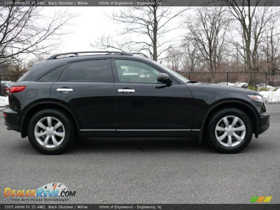 2005 Infiniti FX 35 AWD Black Obsidian / Willow Photo #4