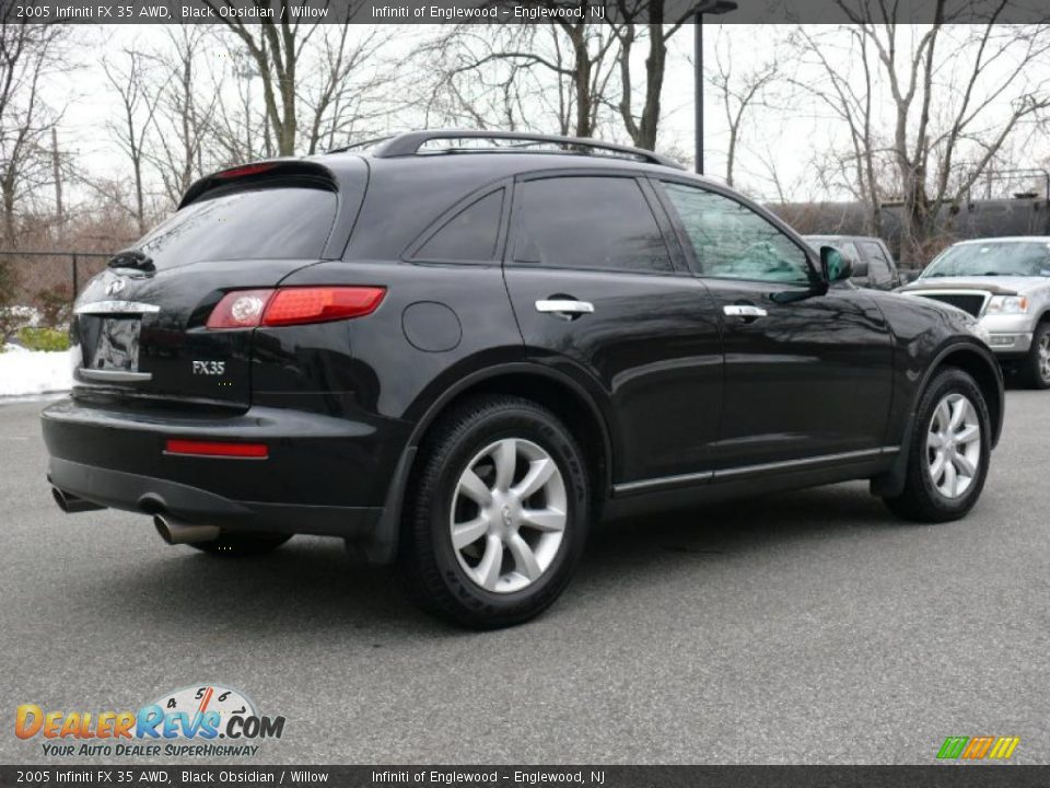 2005 Infiniti FX 35 AWD Black Obsidian / Willow Photo #5