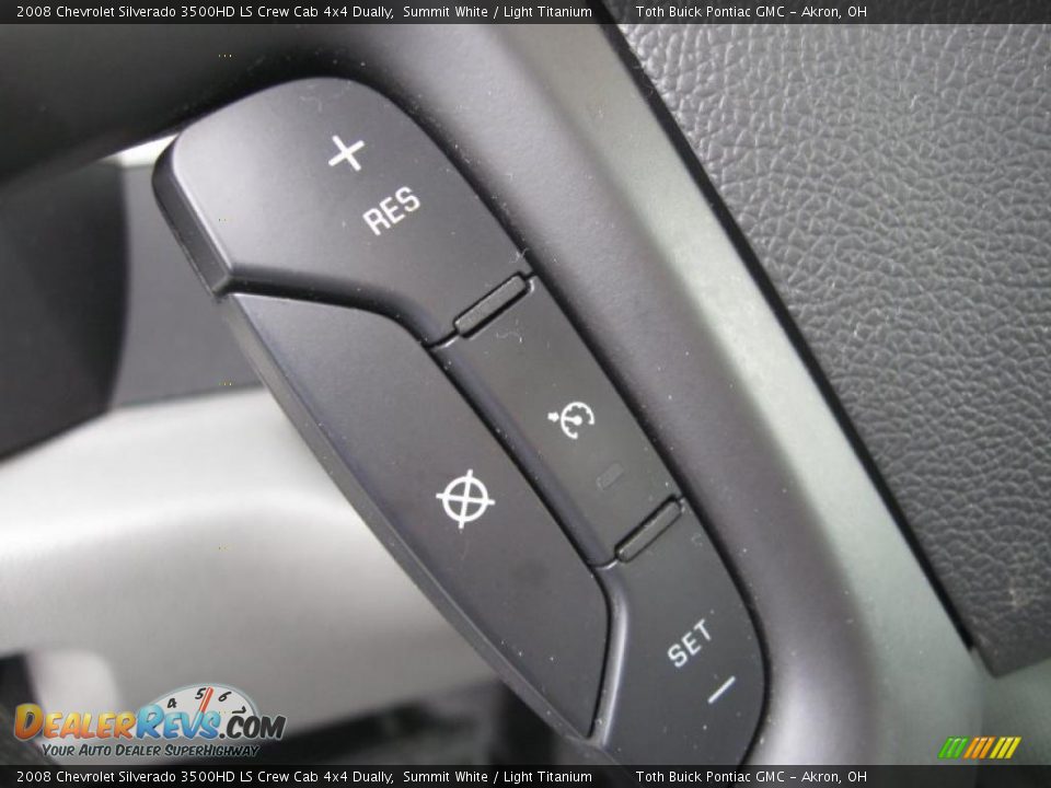 2008 Chevrolet Silverado 3500HD LS Crew Cab 4x4 Dually Summit White / Light Titanium Photo #12