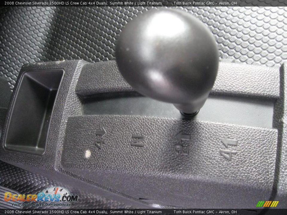 2008 Chevrolet Silverado 3500HD LS Crew Cab 4x4 Dually Summit White / Light Titanium Photo #13