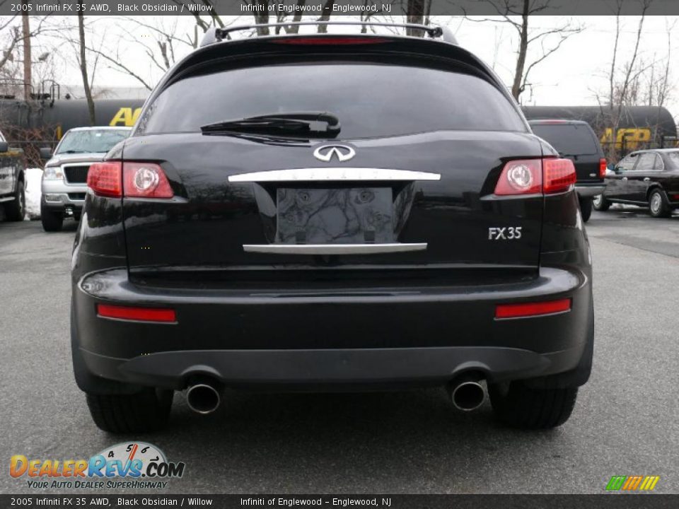 2005 Infiniti FX 35 AWD Black Obsidian / Willow Photo #6