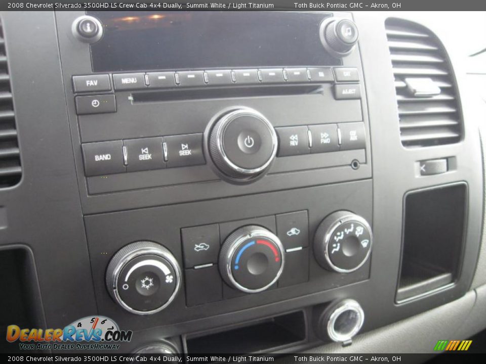 2008 Chevrolet Silverado 3500HD LS Crew Cab 4x4 Dually Summit White / Light Titanium Photo #14