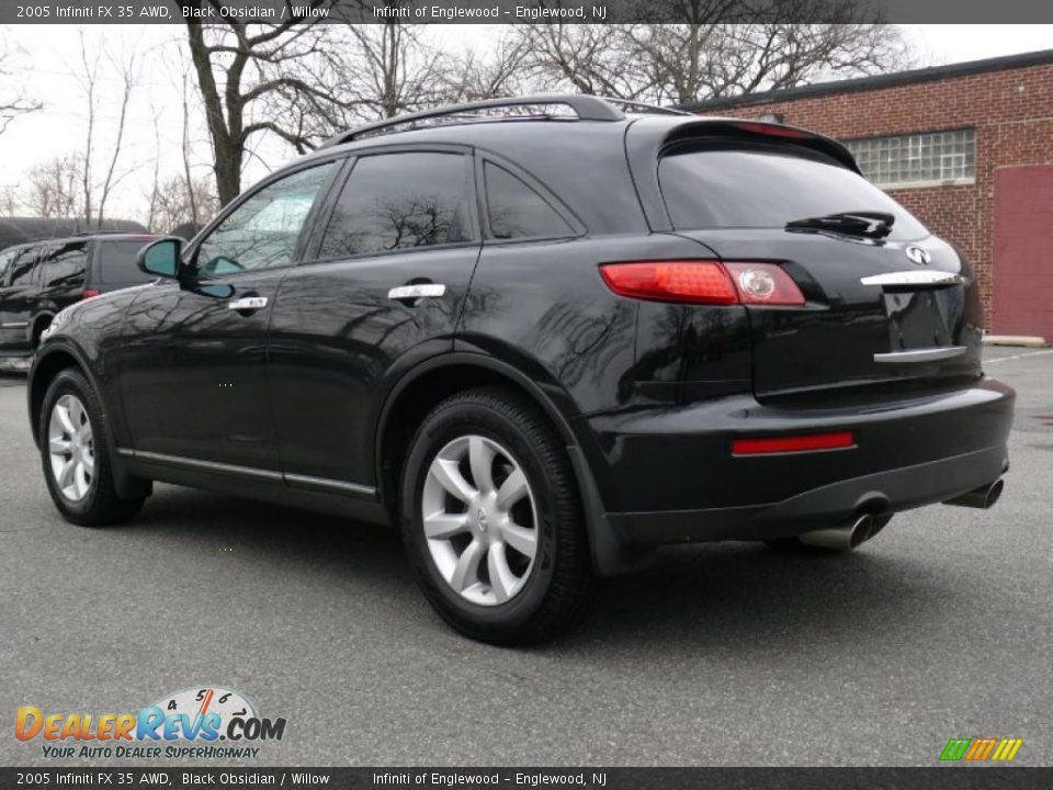 2005 Infiniti FX 35 AWD Black Obsidian / Willow Photo #7