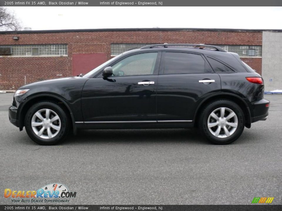 2005 Infiniti FX 35 AWD Black Obsidian / Willow Photo #8