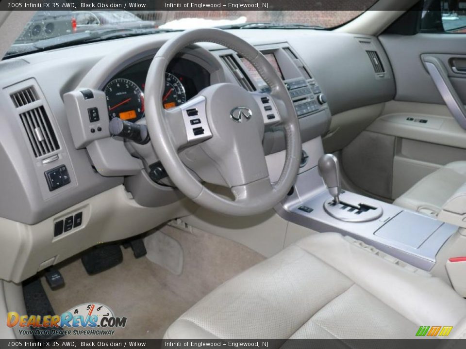 2005 Infiniti FX 35 AWD Black Obsidian / Willow Photo #10
