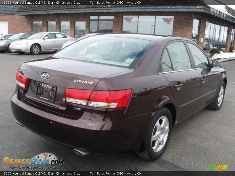 2006 Hyundai Sonata GLS V6 Dark Cinnamon / Gray Photo #3