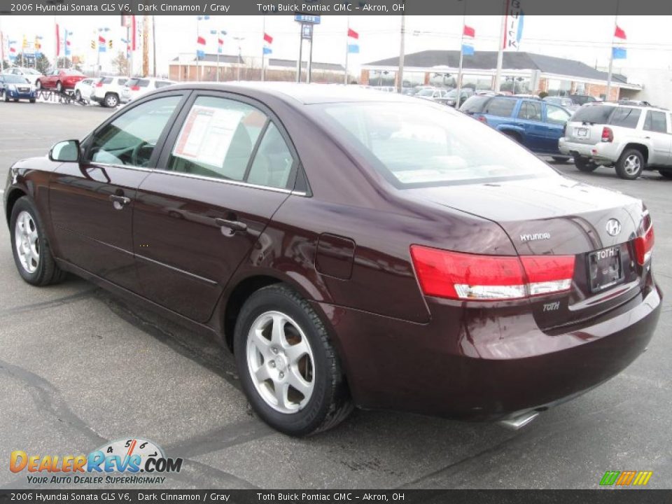 2006 Hyundai Sonata GLS V6 Dark Cinnamon / Gray Photo #4