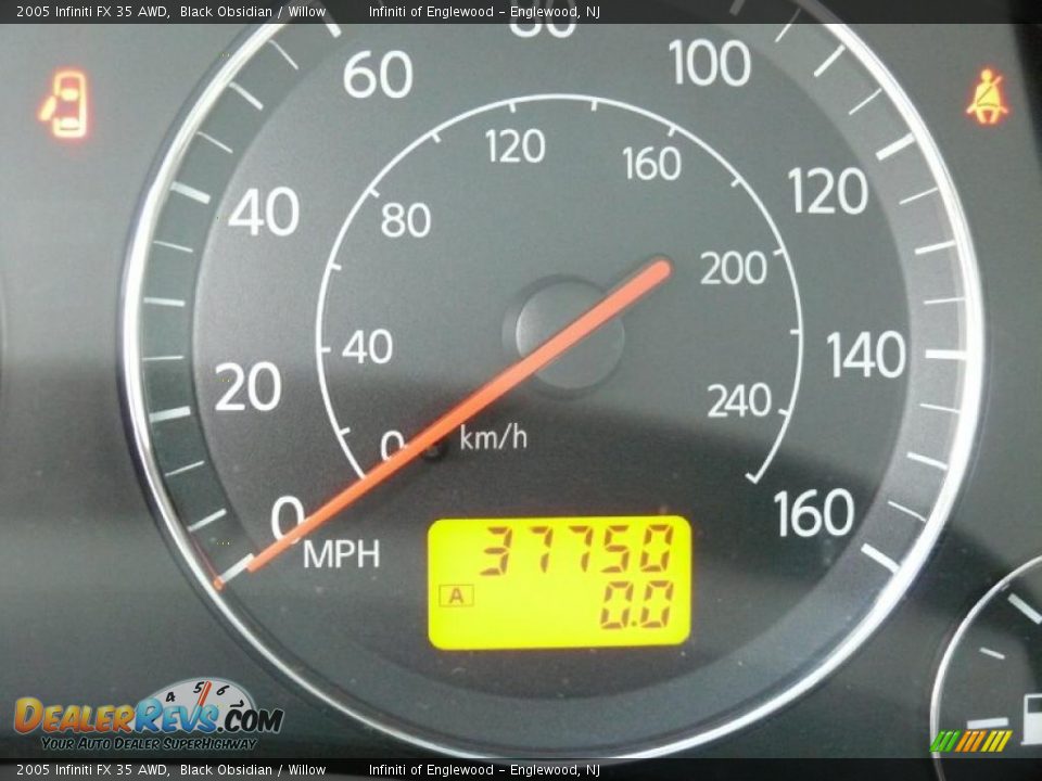 2005 Infiniti FX 35 AWD Black Obsidian / Willow Photo #17