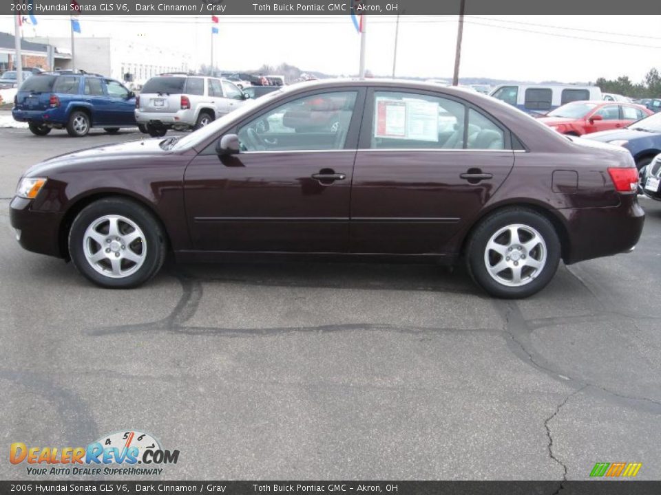 2006 Hyundai Sonata GLS V6 Dark Cinnamon / Gray Photo #5