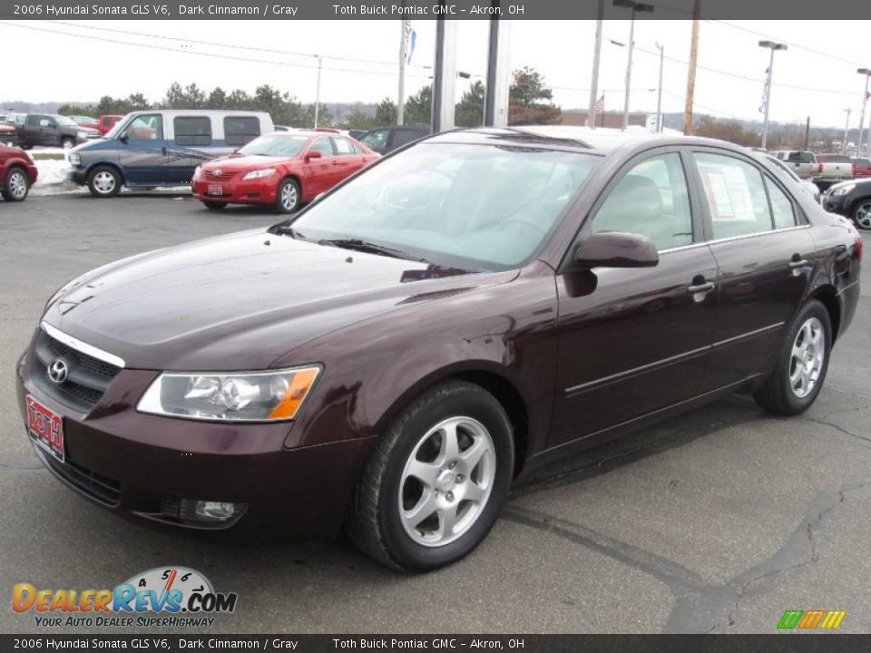 2006 Hyundai Sonata GLS V6 Dark Cinnamon / Gray Photo #6