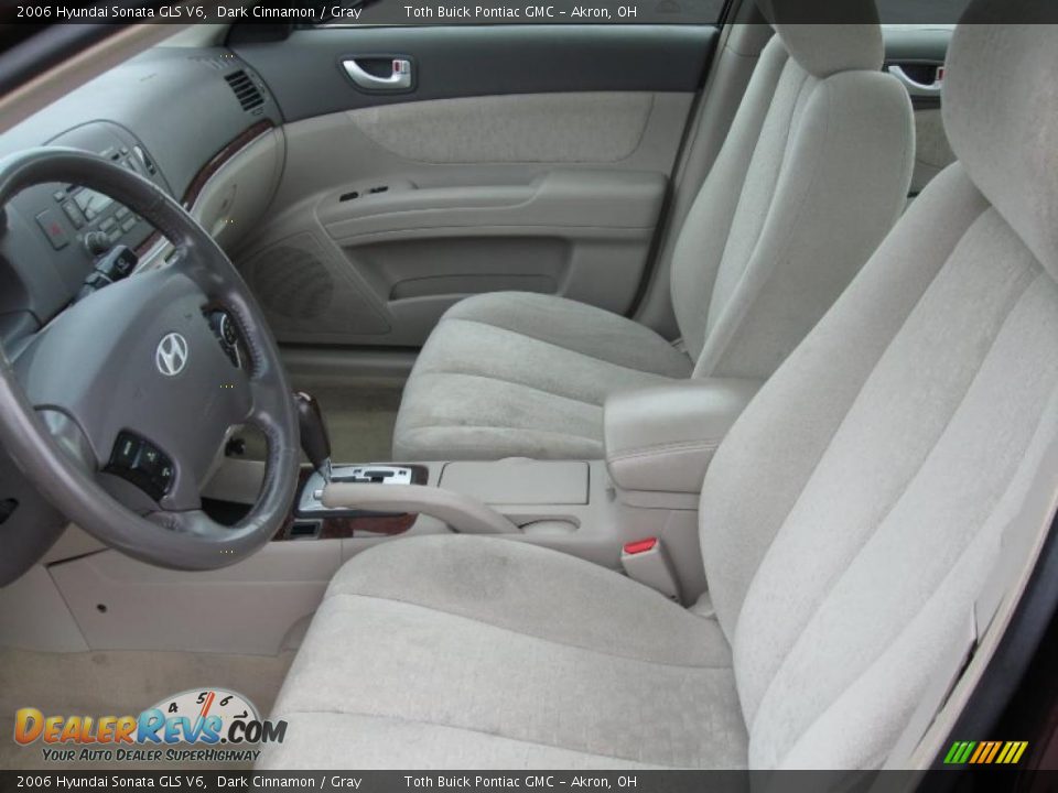 2006 Hyundai Sonata GLS V6 Dark Cinnamon / Gray Photo #7