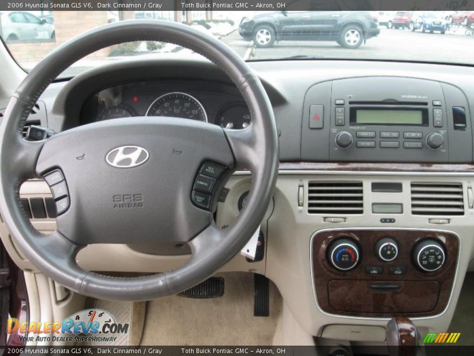 2006 Hyundai Sonata GLS V6 Dark Cinnamon / Gray Photo #9