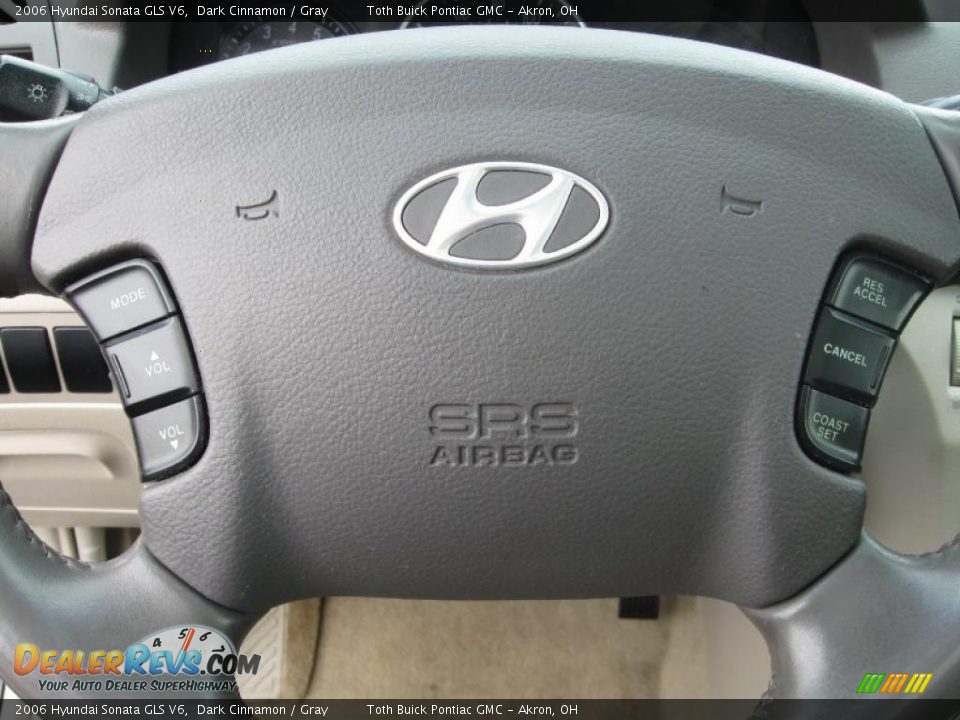 2006 Hyundai Sonata GLS V6 Dark Cinnamon / Gray Photo #12