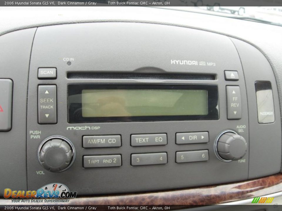 2006 Hyundai Sonata GLS V6 Dark Cinnamon / Gray Photo #13