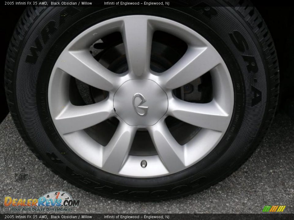 2005 Infiniti FX 35 AWD Black Obsidian / Willow Photo #29