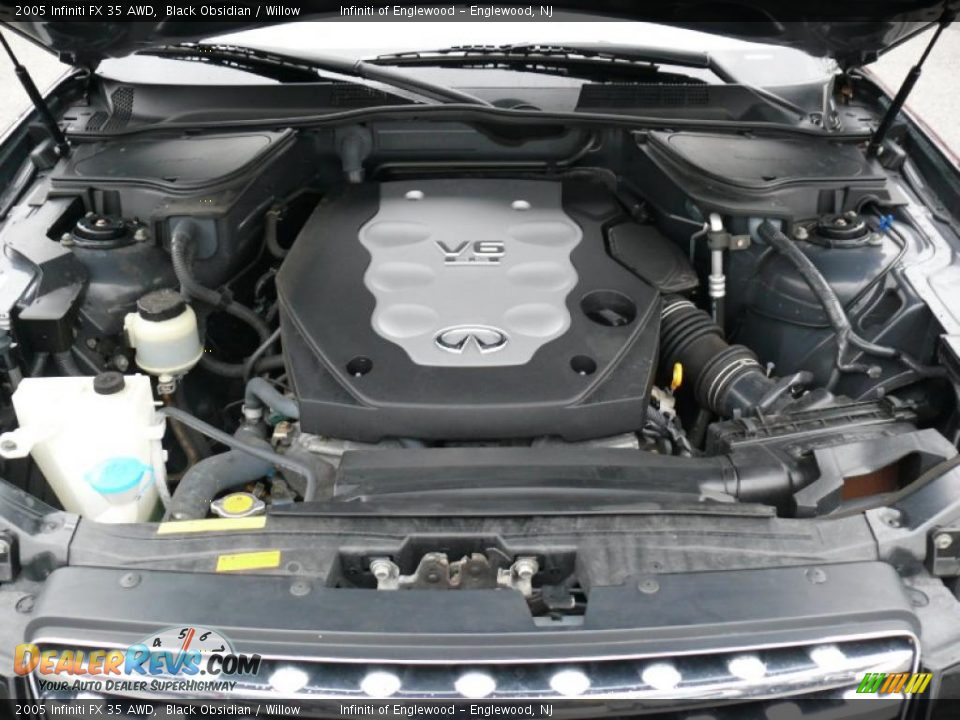 2005 Infiniti FX 35 AWD Black Obsidian / Willow Photo #31
