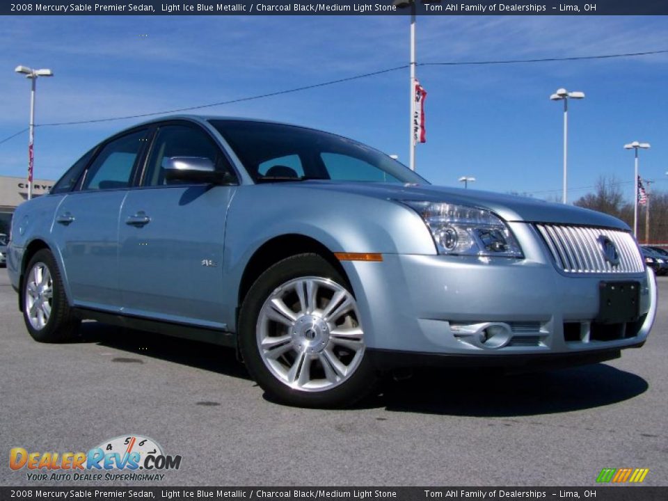 2008 Mercury Sable Premier Sedan Light Ice Blue Metallic / Charcoal Black/Medium Light Stone Photo #1