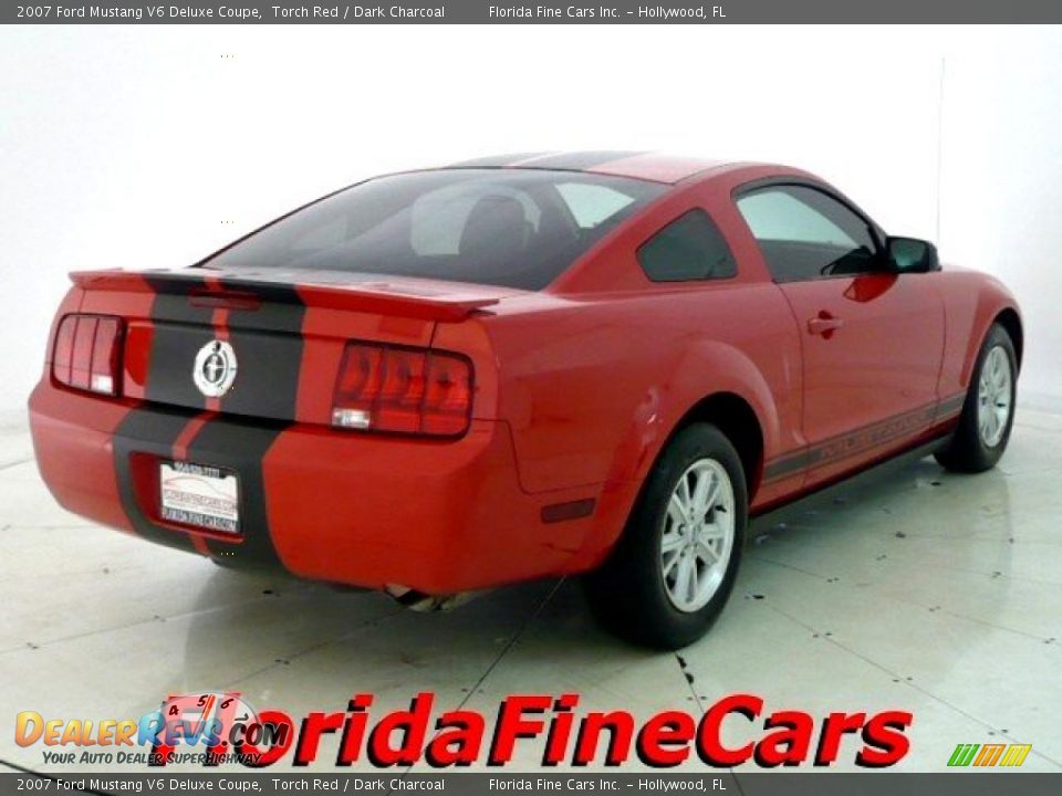 2007 Ford Mustang V6 Deluxe Coupe Torch Red / Dark Charcoal Photo #2