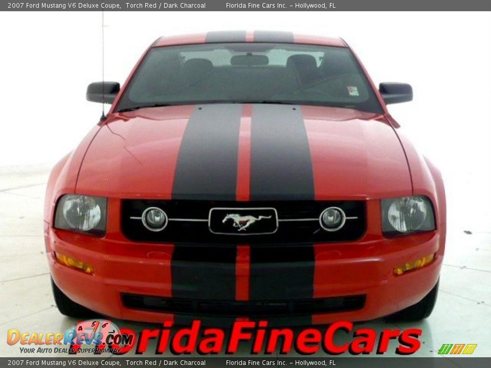 2007 Ford Mustang V6 Deluxe Coupe Torch Red / Dark Charcoal Photo #5